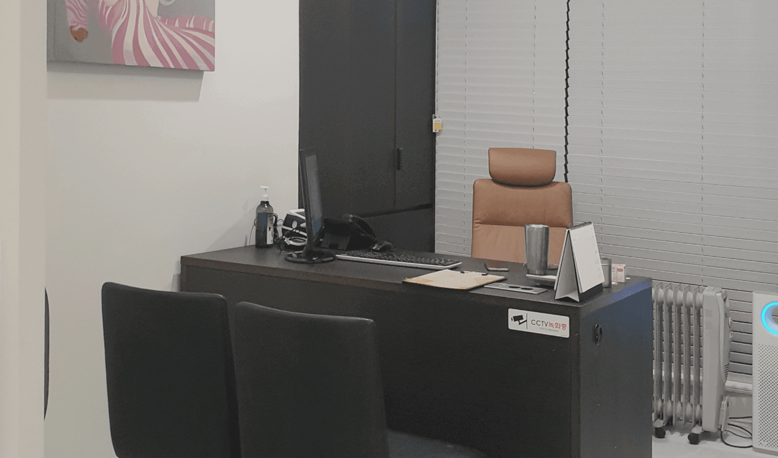 1:1 프라이빗 상담실, 전문적인 피부 진단과 맞춤형 시술 계획을 논의하는 독립된 공간