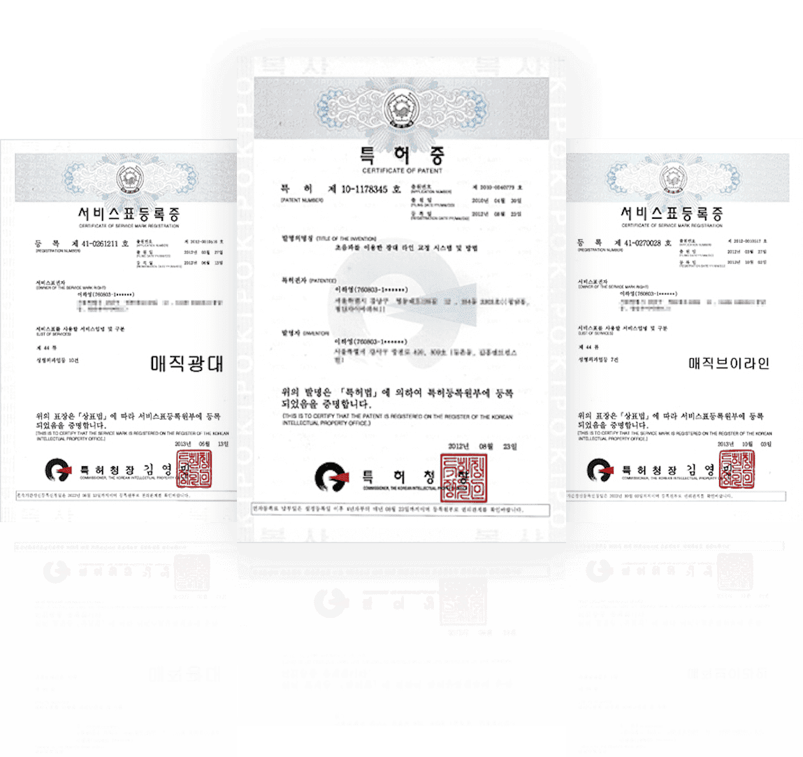 차원이 다른 16년 노하우, 피부 처짐의 원인과 탄력도를 정밀 분석하여 리프팅 유지력을 높이는 디마레만의 특허 기술 및 상표권 보유