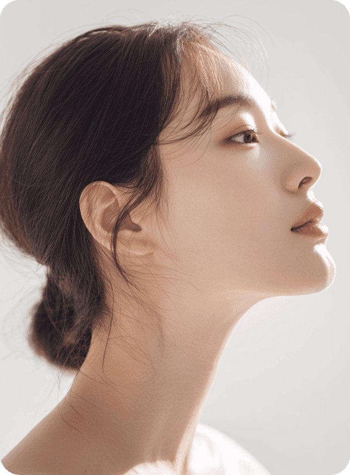 디마레 얼굴리프팅, 처짐 없이 탄력 있게 올라붙은 옆턱선과 목 라인