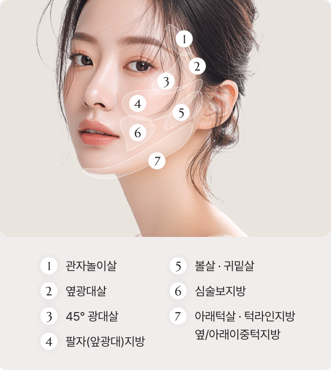 디마레 얼굴지방흡입 3가지 차별화 기준, 관자놀이와 광대 라인을 살리는 정교한 디자인(Standard 01), 얼굴 전체의 밸런스 조화(Standard 02), 피부 처짐 없이 밀착되는 리프팅 고정 효과(Standard 03) 설명