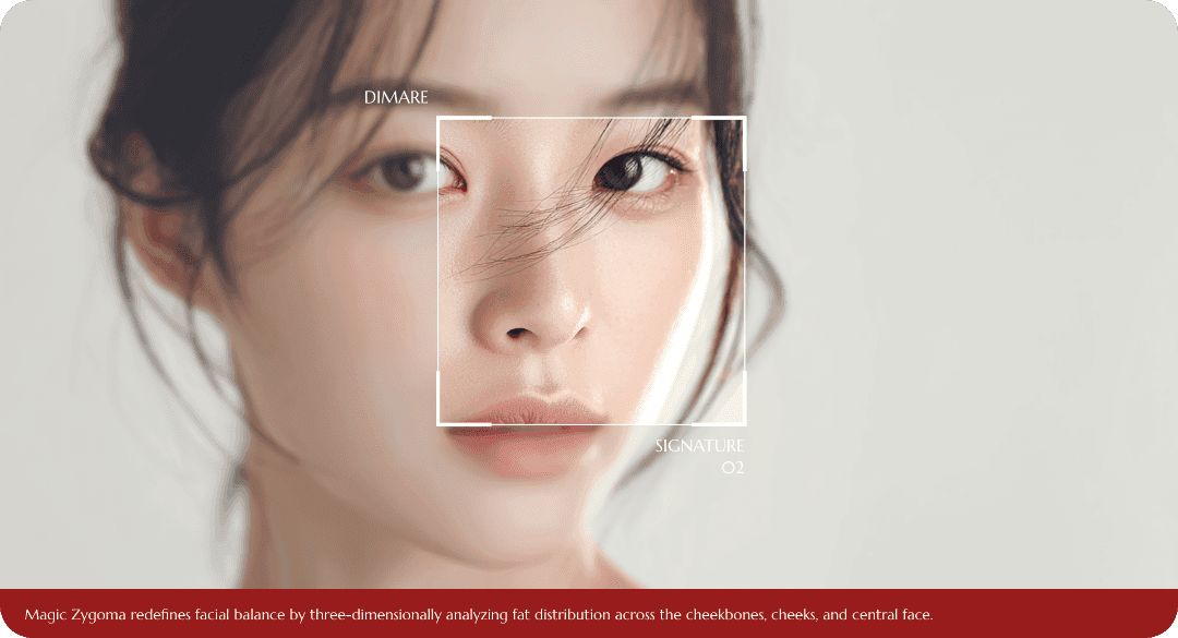 디마레 시그니처 매직광대, 광대·볼 중심의 지방 분포 분석과 얼굴 균형을 강조한 시술 설계