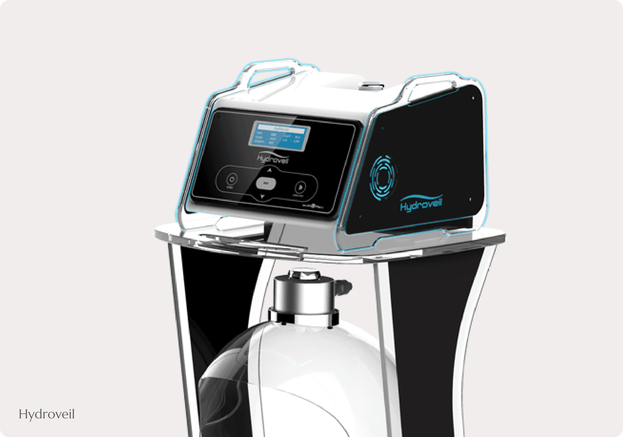 디마레 하이드로베일(Hydroveil) 수소테라피 장비, 99.9% 고순도 수소를 발생시켜 노화의 주범인 활성산소를 제거하고 피부 깊숙이 수분을 공급하여 건조함 없이 촉촉한 물광 피부를 완성하는 관리